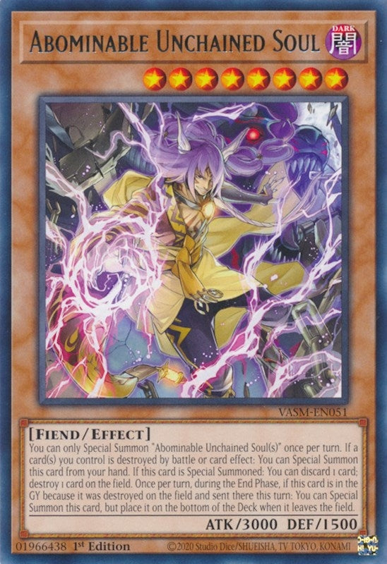 Image for Abominable Unchained Soul (Valiant Smashers) (VASM-EN051) - YuGiOh