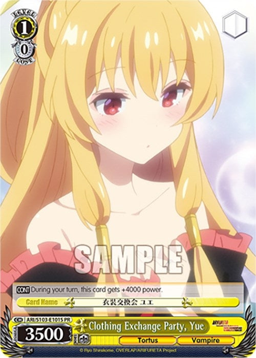 Image for Clothing Exchange Party, Yue (Foil) (Arifureta: From Commonplace to World's Strongest) (ARI/S103-E101S PR) - Weiss Schwarz