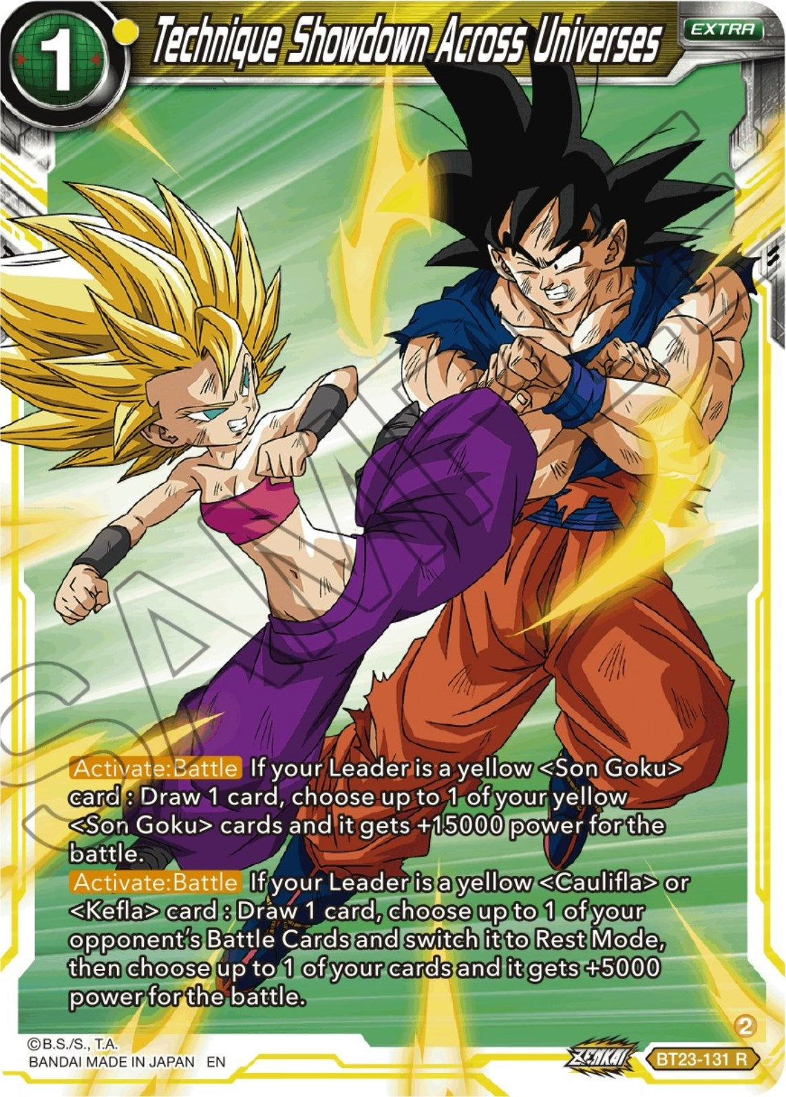 Image for Technique Showdown Across Universes (Perfect Combination) (BT23-131) - Dragon Ball Super: Masters