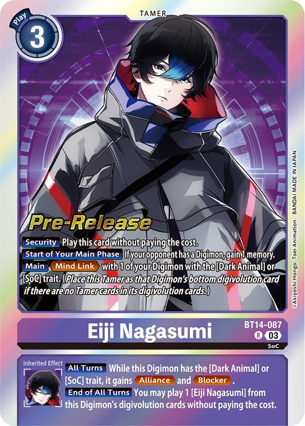 Image for Eiji Nagasumi (BT14-087 R) (BT14_PR) - Digimon Card Game