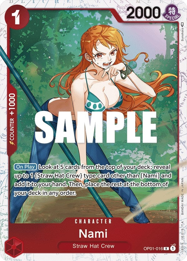 Image for Nami - OP01-016 (Ultra Deck: The Three Captains) (One Piece Promotion Cards) (OP01-016) - One Piece Card Game