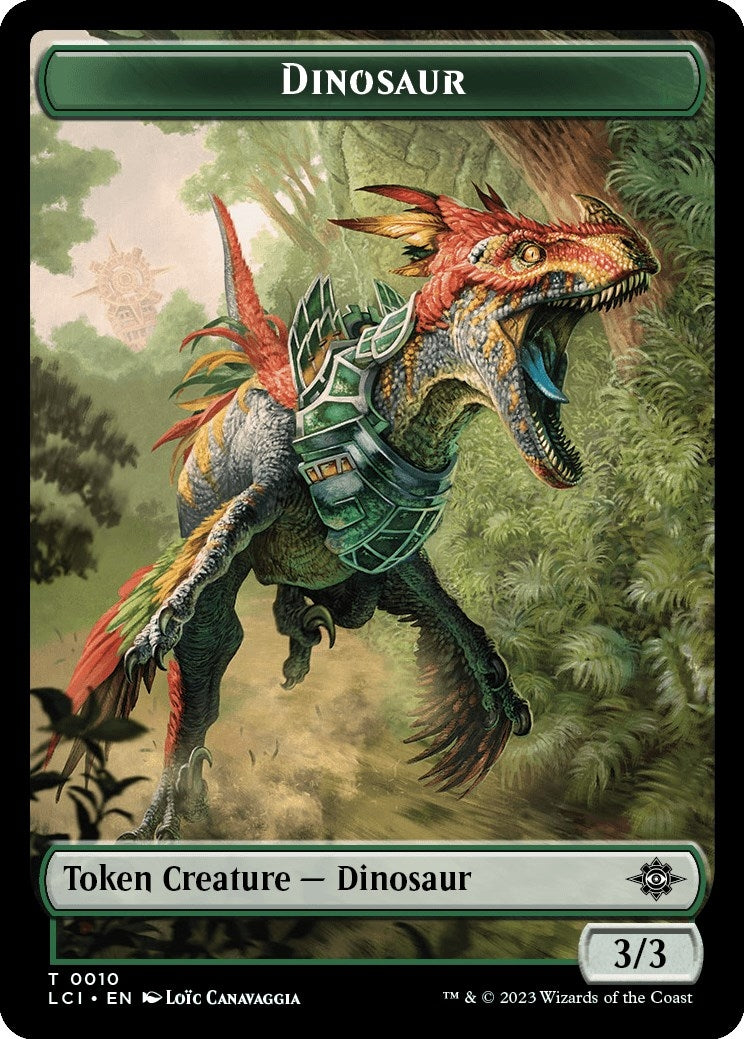 Image for Dinosaur Token (0010) (The Lost Caverns of Ixalan) (10) - Magic: The Gathering