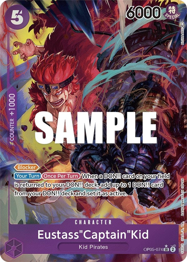 Image for Eustass"Captain"Kid (Alternate Art) (Awakening of the New Era) (OP05-074) - One Piece Card Game