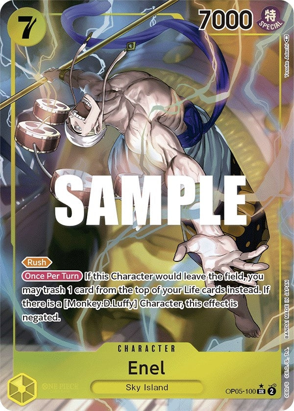 Image for Enel (100) (Alternate Art) (Awakening of the New Era) (OP05-100) - One Piece Card Game