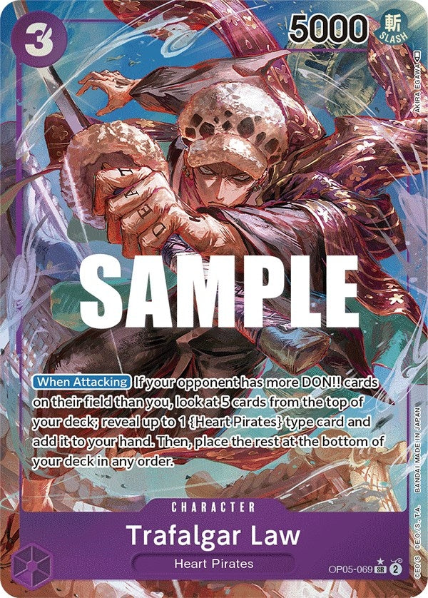 Image for Trafalgar Law (Alternate Art) (069) (Awakening of the New Era) (OP05-069) - One Piece Card Game