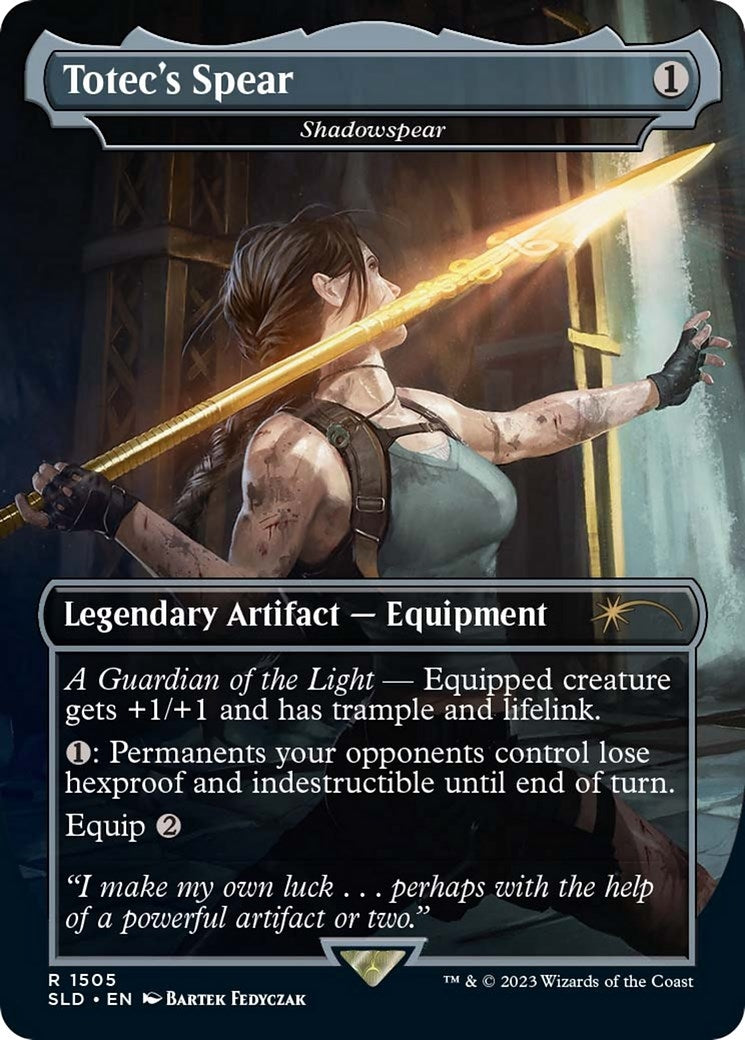 Image for Totec's Spear - Shadowspear (Secret Lair Drop Series) (1505) - Magic: The Gathering