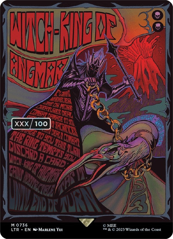 Image for Witch-king of Angmar (Borderless Poster) (Serial Numbered) (Universes Beyond: The Lord of the Rings: Tales of Middle-earth) (736) - Magic: The Gathering