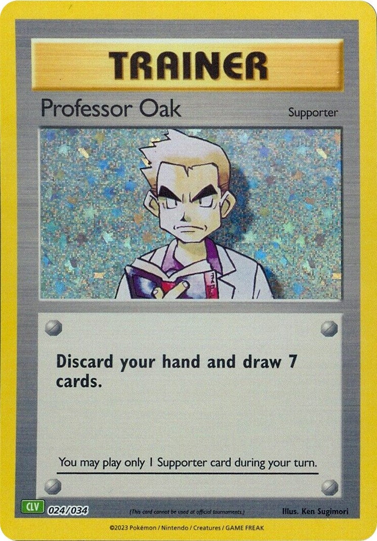Image for Professor Oak (CLV) (Trading Card Game Classic) (024/034) - Pokemon