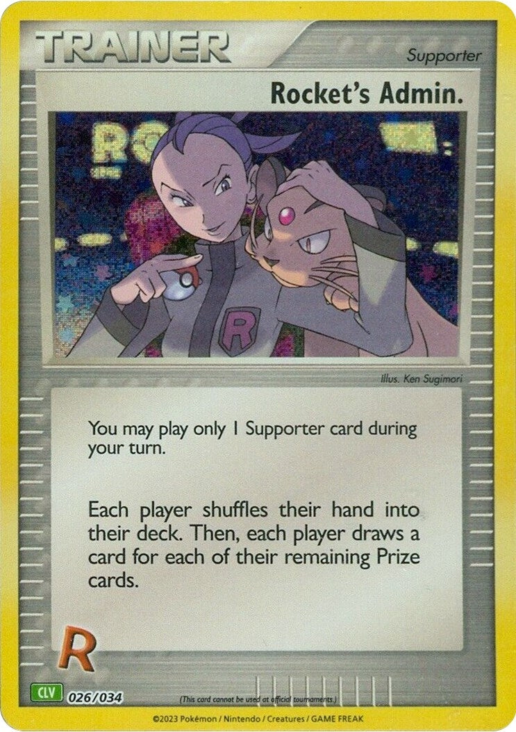 Image for Rocket's Admin. (CLV) (Trading Card Game Classic) (026/034) - Pokemon