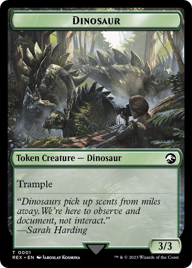 Image for Dinosaur Token (Universes Beyond: Jurassic World Collection) (1) - Magic: The Gathering