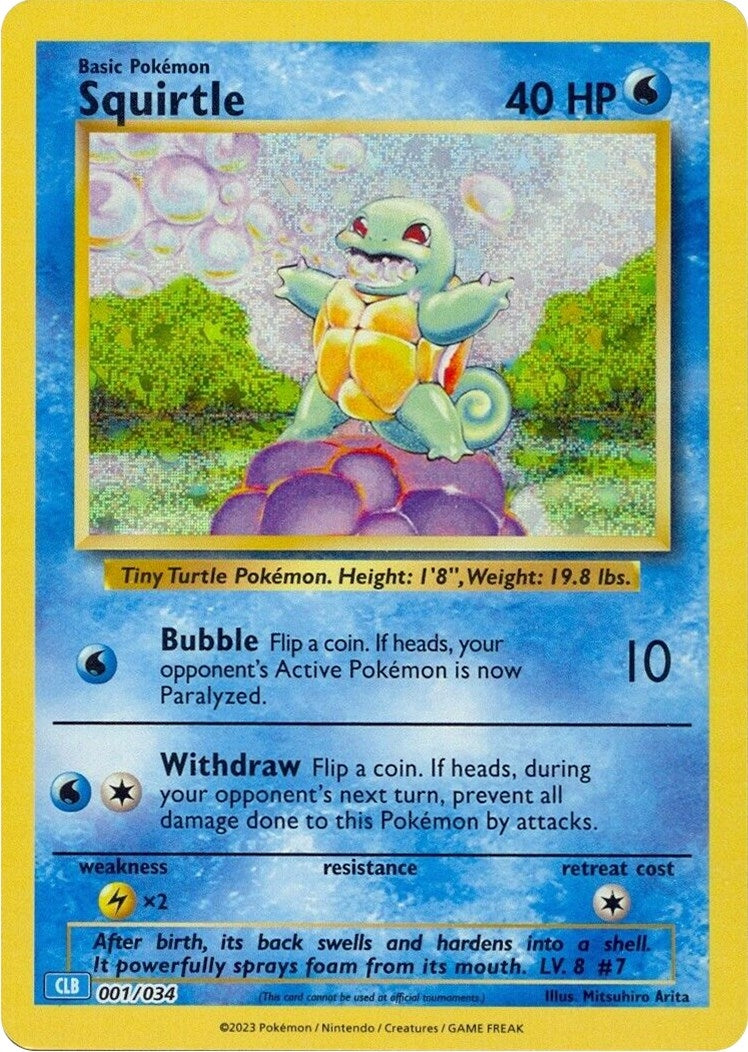 Image for Squirtle (Trading Card Game Classic) (001/034) - Pokemon