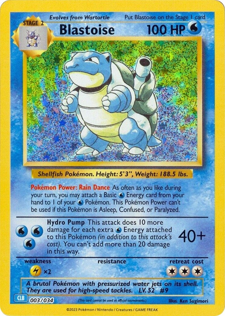 Image for Blastoise (Trading Card Game Classic) (003/034) - Pokemon