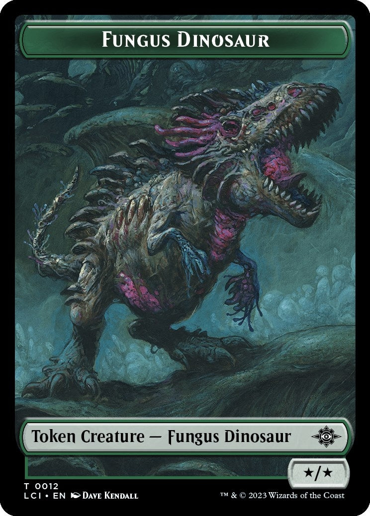 Image for Fungus Dinosaur // Dinosaur (0001) Double-Sided Token (The Lost Caverns of Ixalan) (12 // 1) - Magic: The Gathering