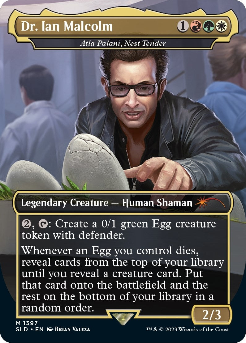 Image for Dr. Ian Malcolm - Atla Palani, Nest Tender (Secret Lair Drop Series) (1397) - Magic: The Gathering