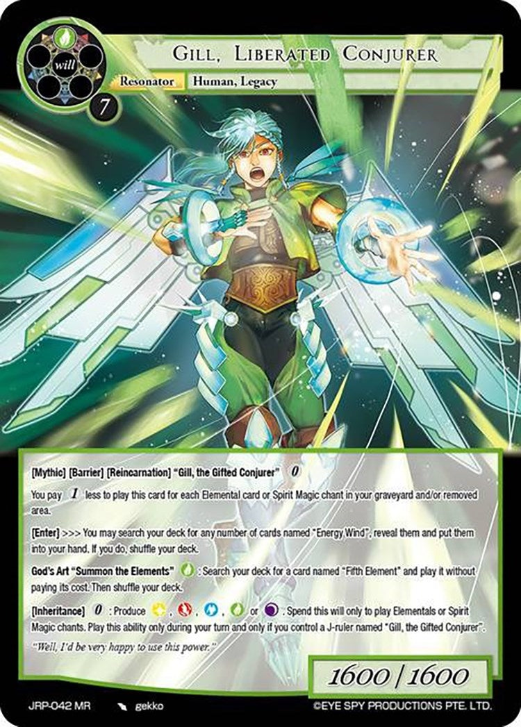 Image for Gill, Liberated Conjurer (Judgment of the Rogue Planet) (JRP-042 MR) - Force of Will