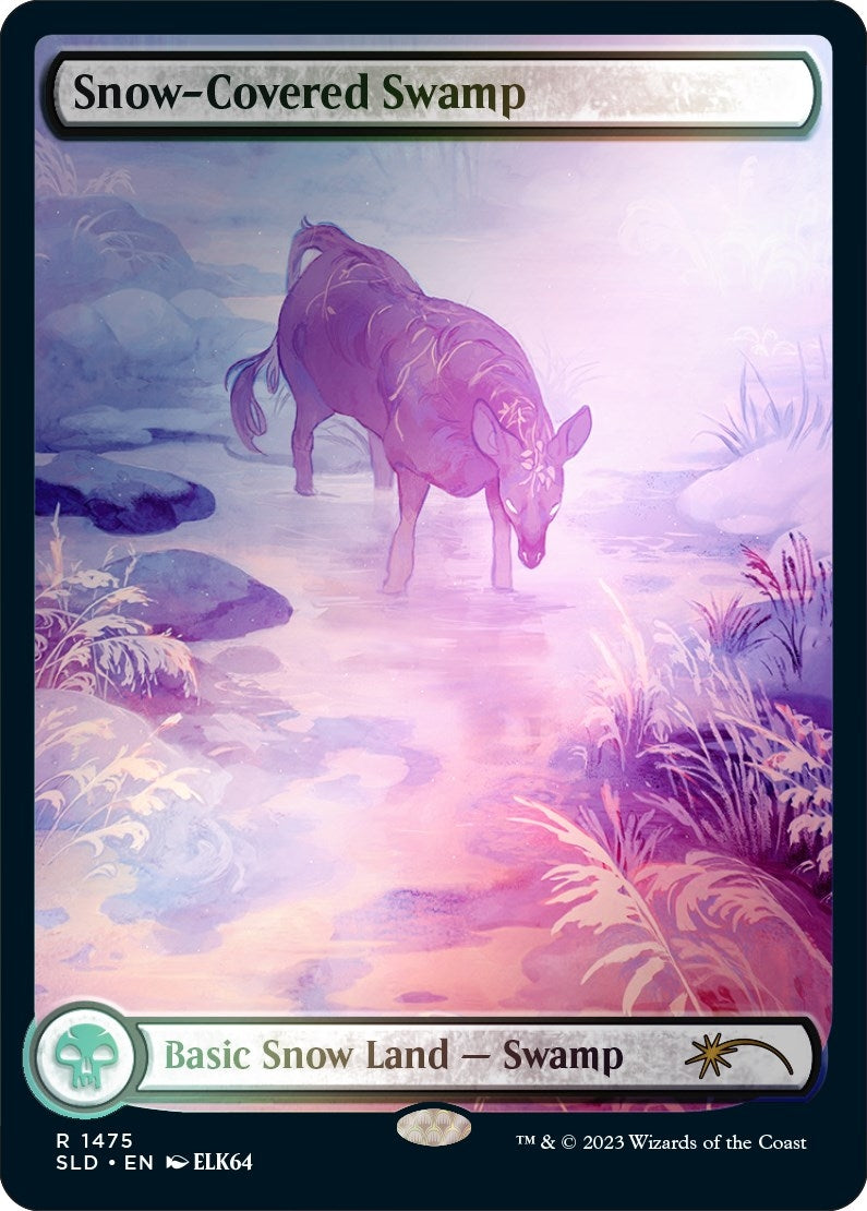 Image for Snow-Covered Swamp (1475) (Rainbow Foil) (Secret Lair Drop Series) (1475) - Magic: The Gathering