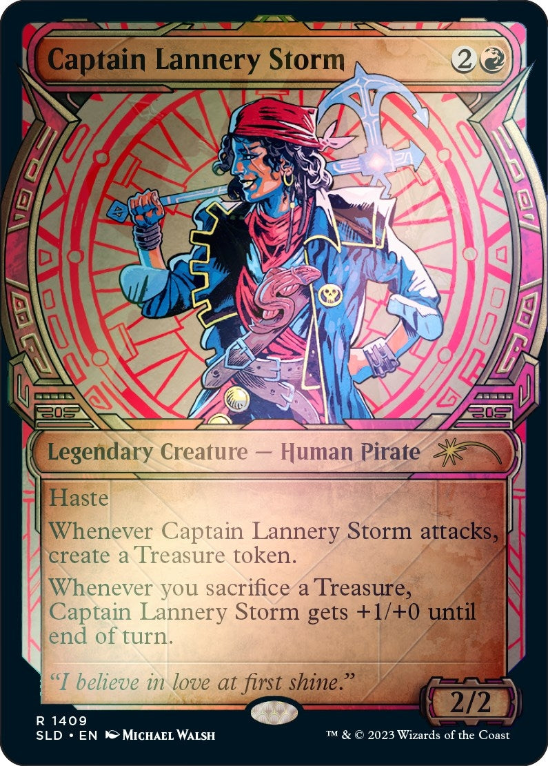 Image for Captain Lannery Storm (Rainbow Foil) (Secret Lair Drop Series) (1409) - Magic: The Gathering