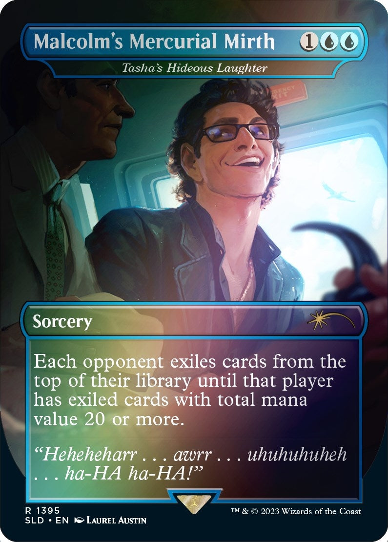 Image for Malcolm's Mercurial Mirth - Tasha's Hideous Laughter (Rainbow Foil) (Secret Lair Drop Series) (1395) - Magic: The Gathering