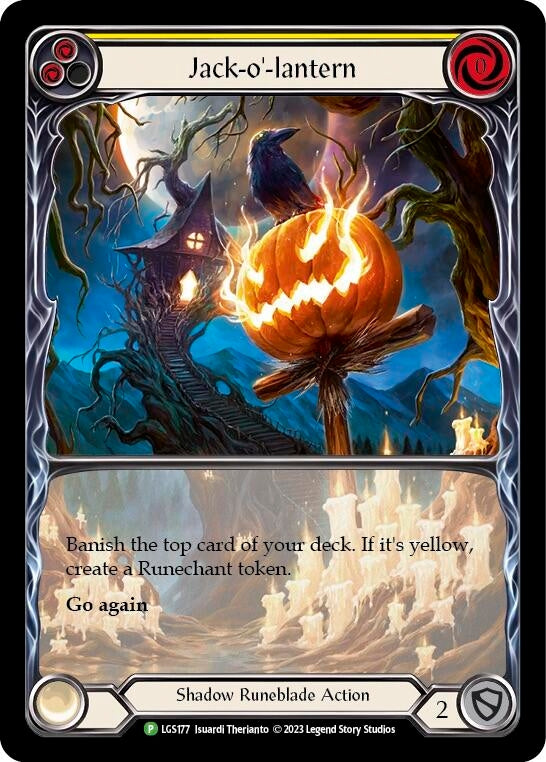 Image for Jack-o'-lantern (Yellow) - LGS177 (Flesh and Blood: Promo Cards) (LGS177) - Flesh and Blood TCG