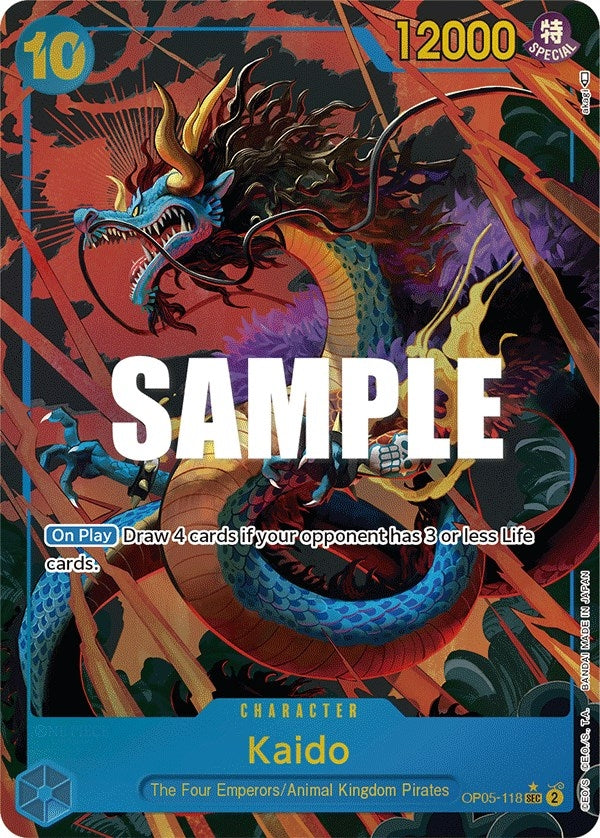 Image for Kaido (118) (Alternate Art) (Awakening of the New Era) (OP05-118) - One Piece Card Game