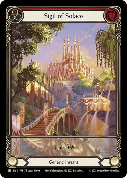 Image for Sigil of Solace (FAB178) (Flesh and Blood: Promo Cards) (FAB178) - Flesh and Blood TCG