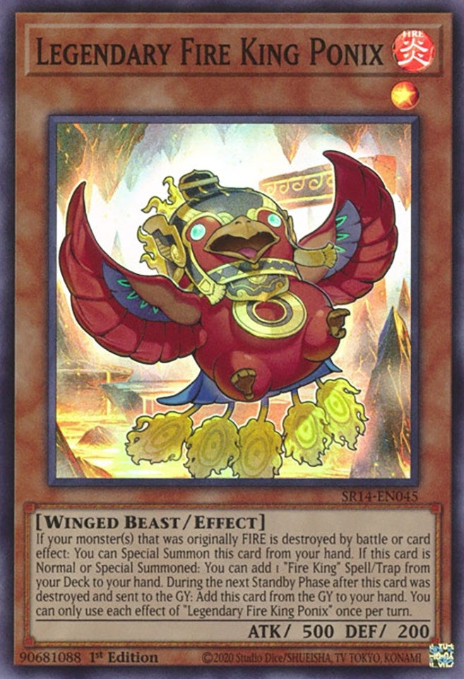 Image for Legendary Fire King Ponix (Structure Deck: Fire Kings) (SR14-EN045) - YuGiOh