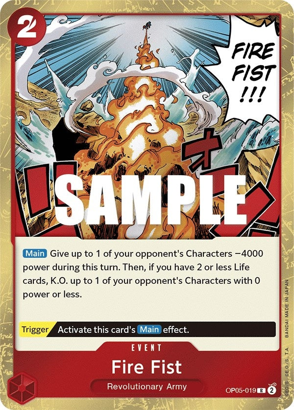 Image for Fire Fist (Awakening of the New Era) (OP05-019) - One Piece Card Game