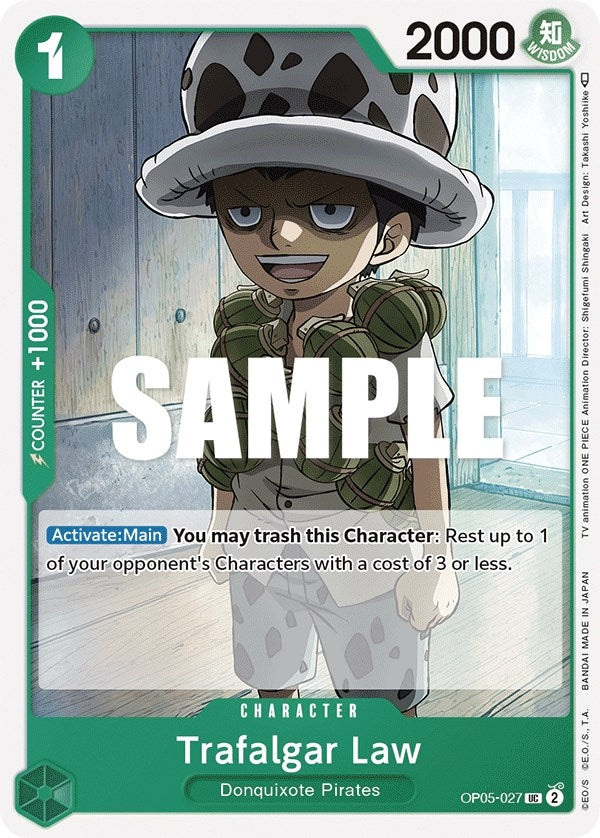 Image for Trafalgar Law (027) (Awakening of the New Era) (OP05-027) - One Piece Card Game
