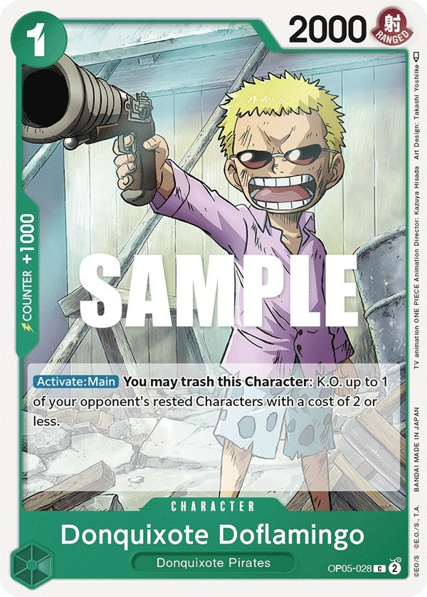 Image for Donquixote Doflamingo (028) (Awakening of the New Era) (OP05-028) - One Piece Card Game