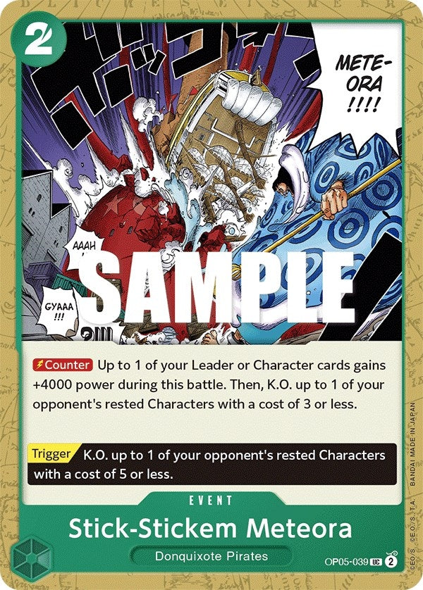 Image for Stick-Stickem Meteora (Awakening of the New Era) (OP05-039) - One Piece Card Game