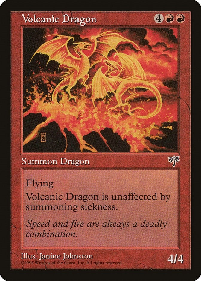 Image for Volcanic Dragon (Mirage) - Magic: The Gathering