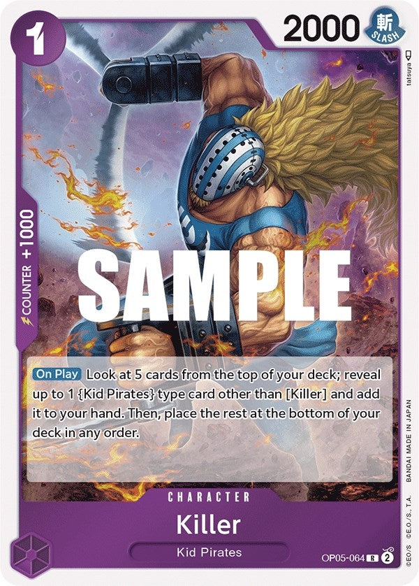 Image for Killer (Awakening of the New Era) (OP05-064) - One Piece Card Game