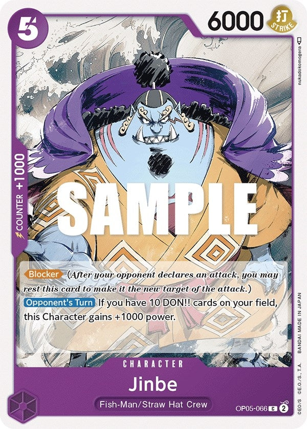 Image for Jinbe (Awakening of the New Era) (OP05-066) - One Piece Card Game