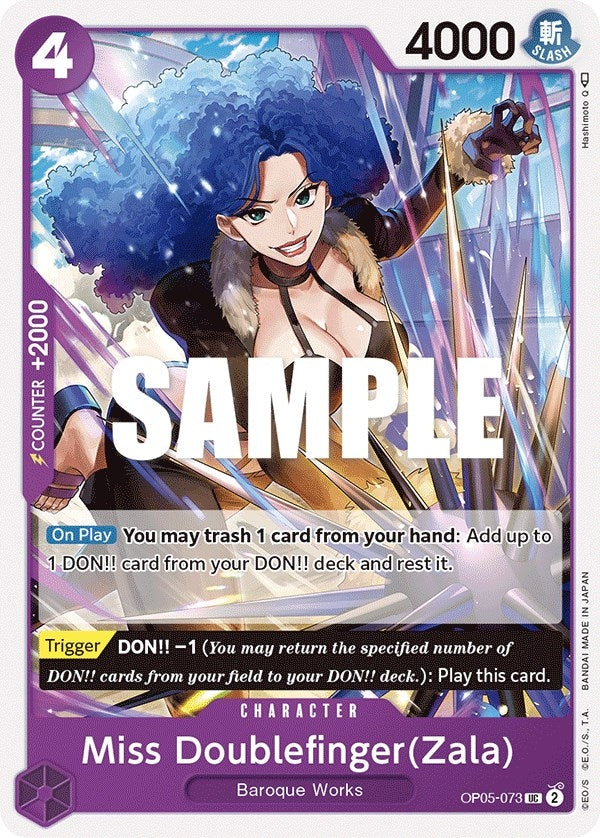 Image for Miss Doublefinger(Zala) (Awakening of the New Era) (OP05-073) - One Piece Card Game