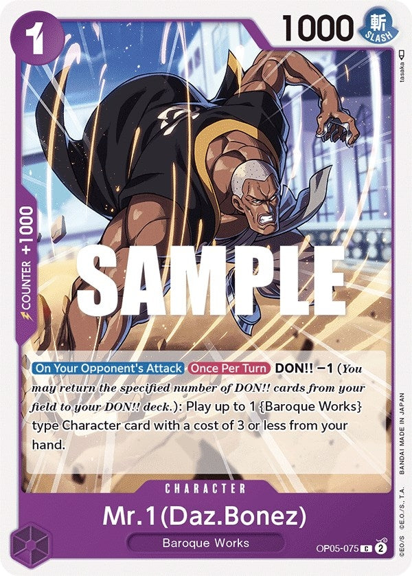 Image for Mr.1 (Daz.Bonez) (Awakening of the New Era) (OP05-075) - One Piece Card Game