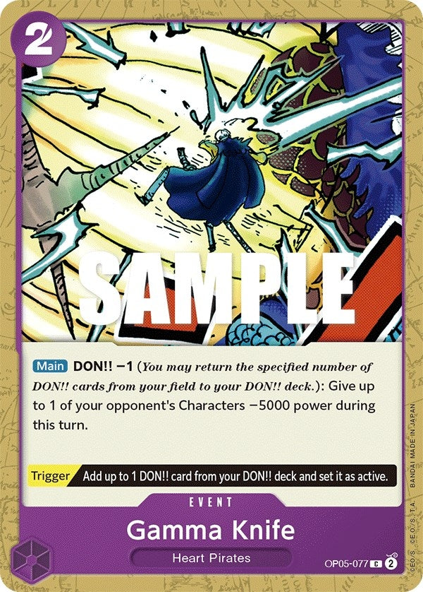 Image for Gamma Knife (Awakening of the New Era) (OP05-077) - One Piece Card Game