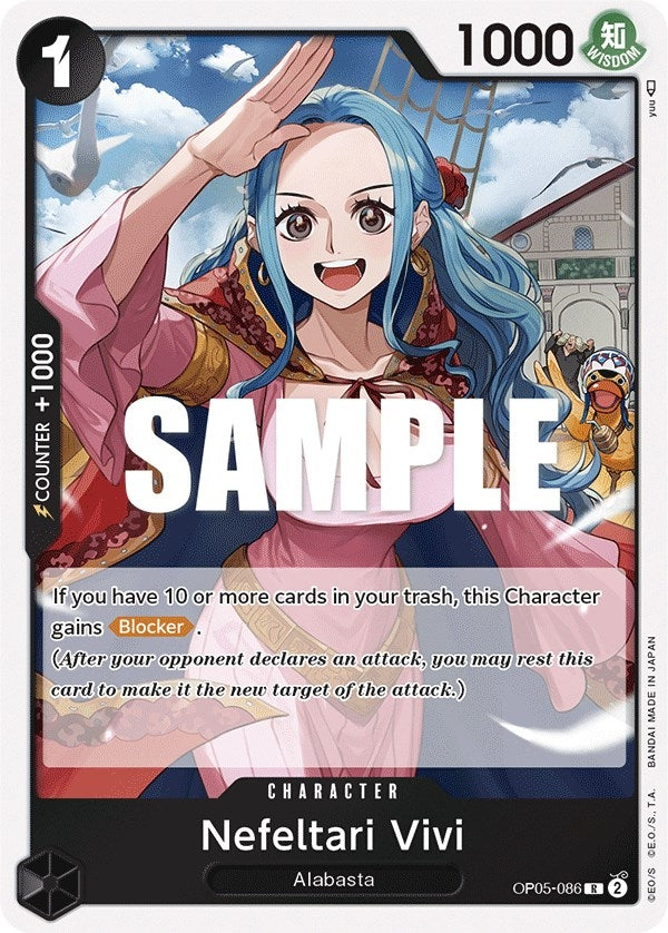 Image for Nefeltari Vivi (Awakening of the New Era) (OP05-086) - One Piece Card Game