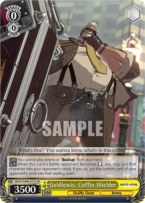 Image for Goldlewis: Coffin Wielder (SR) (Guilty Gear -Strive-) (GGST/SX06-011S SR) - Weiss Schwarz