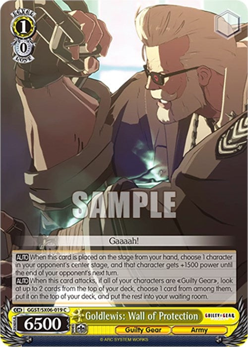 Image for Goldlewis: Wall of Protection (Guilty Gear -Strive-) (GGST/SX06-019 C) - Weiss Schwarz