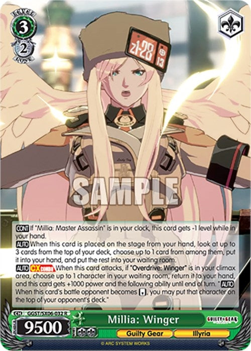 Image for Millia: Winger (Guilty Gear -Strive-) (GGST/SX06-032 R) - Weiss Schwarz