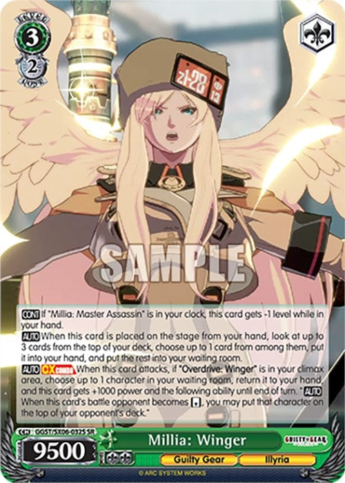 Image for Millia: Winger (SR) (Guilty Gear -Strive-) (GGST/SX06-032S SR) - Weiss Schwarz