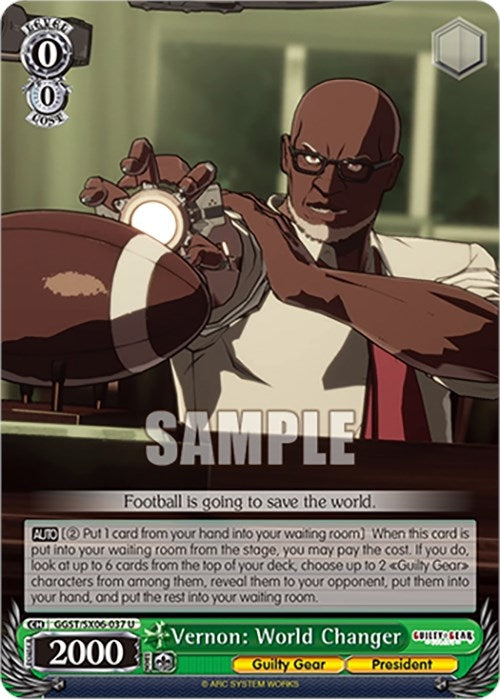 Image for Vernon: World Changer (Guilty Gear -Strive-) (GGST/SX06-037 U) - Weiss Schwarz