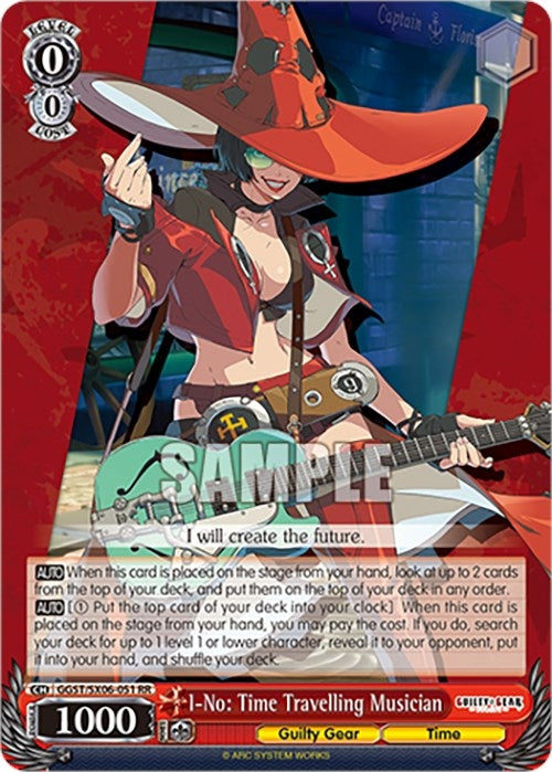 Image for I-No: Time Travelling Musician (Guilty Gear -Strive-) (GGST/SX06-051 RR) - Weiss Schwarz