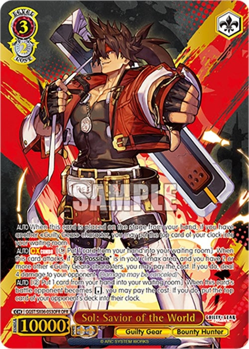 Image for Sol: Savior of the World (OFR) (Guilty Gear -Strive-) (GGST/SX06-053OFR OFR) - Weiss Schwarz
