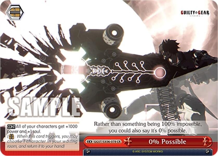 Image for 0% Possible (Guilty Gear -Strive-) (GGST/SX06-078 CR) - Weiss Schwarz