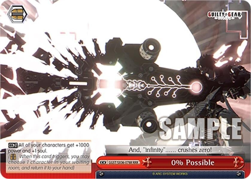 Image for 0% Possible (RRR) (Guilty Gear -Strive-) (GGST/SX06-078R RRR) - Weiss Schwarz