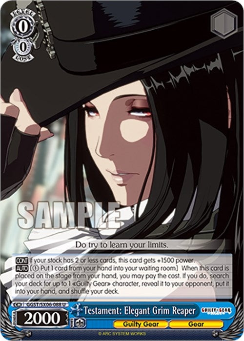 Image for Testament: Elegant Grim Reaper (Guilty Gear -Strive-) (GGST/SX06-088 U) - Weiss Schwarz