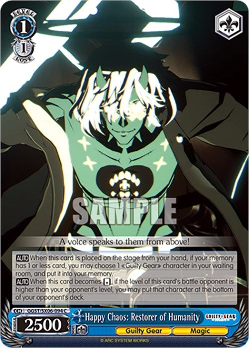 Image for Happy Chaos: Restorer of Humanity (Guilty Gear -Strive-) (GGST/SX06-094 C) - Weiss Schwarz