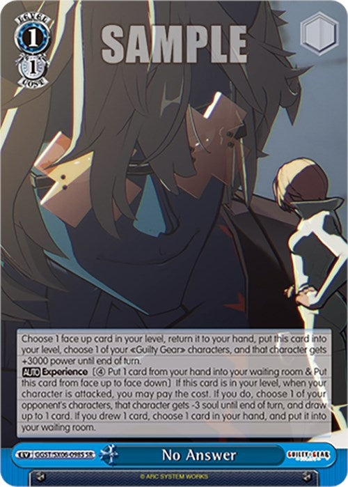 Image for No Answer (SR) (Guilty Gear -Strive-) (GGST/SX06-098S SR) - Weiss Schwarz