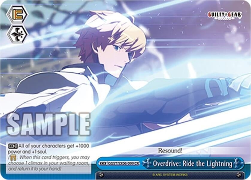 Image for Overdrive: Ride the Lightning (Guilty Gear -Strive-) (GGST/SX06-099 CR) - Weiss Schwarz